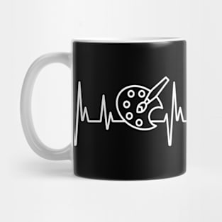 Painter heartbeat Mug